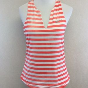 Nike Dri-Fit Pure Tennis Salmon Pink Burnout Tank